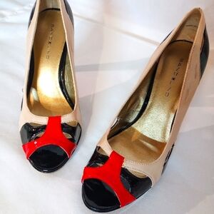 Bandolino Patent Leather Peep Toe Heel